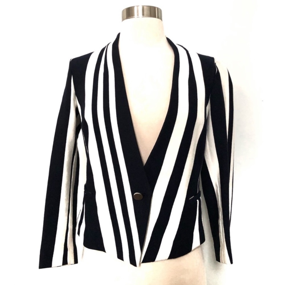 Rachel Roy striped blazer size 4 - Picture 1 of 5